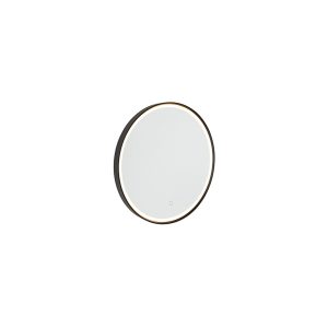 Bathroom Mirror Black 50 cm Incl. LED with Touch Dimmer - Miral