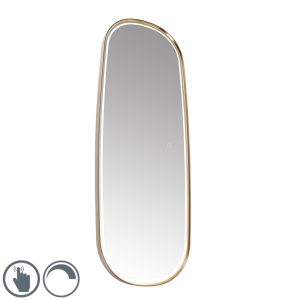 Bathroom Mirror Rose Gold Incl. LED and Touch Dimmer - Geraldien