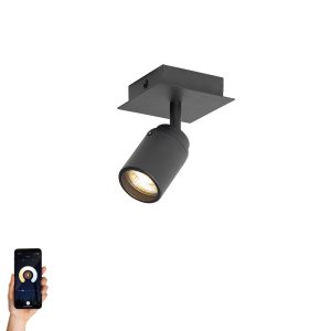Bathroom Spotlight Black Square IP44 Incl. Wifi GU10 - Ducha