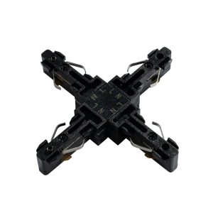 Black 1-Phase Track Connector - Slimline