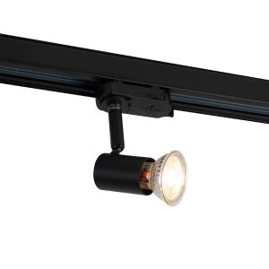 Black Track Spot for 3-Phase Track GU10 50mm - 3-Phase Jeany