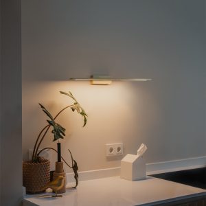 Brass Wall Light 62 cm Incl. LED IP44 - Jerre