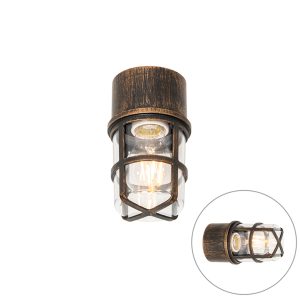 Ceiling and Ceiling Light Antique Gold IP54 - Kiki