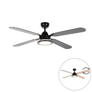 Ceiling Fan Black with Remote Control - Fanattic