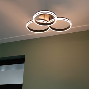 Ceiling Light Black Incl. LED 3-Step Dimmable 3-Light - Navara
