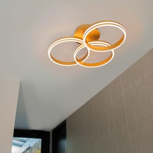 Ceiling Light Brass Incl. LED 3-Step Dimmable 3-Light - Navara