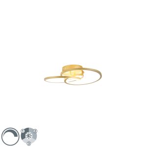 Ceiling Light Gold 45 cm Incl. LED 3-Step Dimmable - Rowin