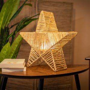 Christmas Floor Lamp Brown 40cm Incl. Rechargeable LED IP54 - Sisine