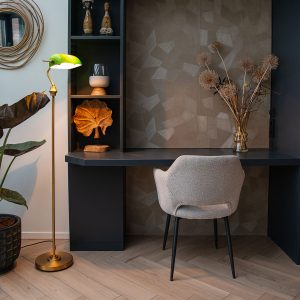 Classic Banker Floor Lamp Bronze with Green Glass - Banker