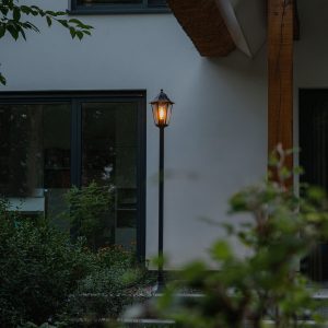 Classic Black Outdoor Standing Lamp 170 cm IP44 - New Orleans