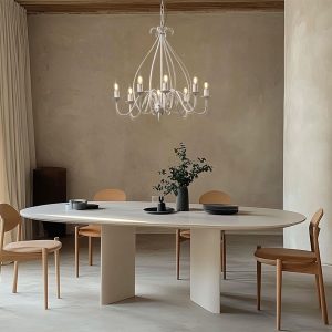 Classic Chandelier Cream 8-Lights - Giuseppe