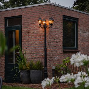 Classic Lantern Black 3-Light IP44 - Capital