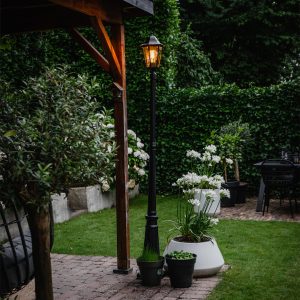 Classic Outdoor Lantern Black 200 cm IP44 - Havana