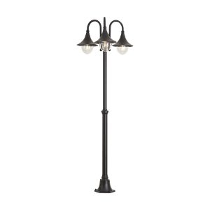 Classic Outdoor Lantern Black 200cm 3-Lights IP44 - Daphne
