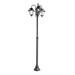 Classic Outdoor Lantern Black 235 cm 3-Light IP44 - Berta