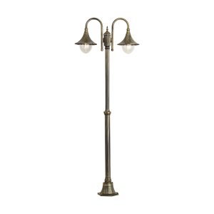 Classic Outdoor Lantern Black with Gold 200cm IP44 - Daphne