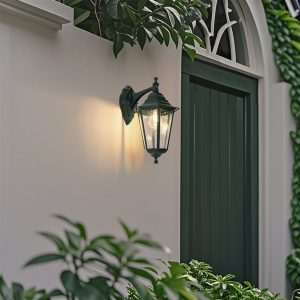 Classic outdoor wall lantern dark green IP44 - New Orleans down