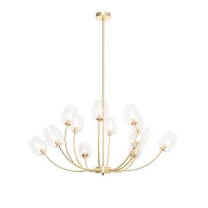 Classic Pendant Light Gold with Glass 12-Light - Elien