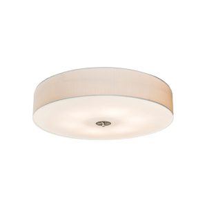 Country Style Ceiling Light White 70 cm - Drum Jute