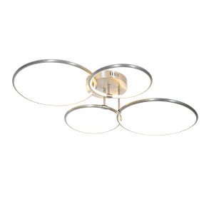 Design Ceiling Light Steel Incl. LED 3-Step Dimmable 4-Lights - Joaniqa
