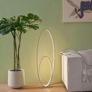 Design Floor Lamp Beige Incl. LED 3-Step Dimmable - Boomerang