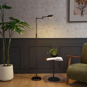 Design Floor Lamp Dark Bronze Incl. LED with Touch Dimmer - Notia