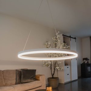 Design Pendant Light White 80 cm Incl. LED 3-Step Dimmable - Anello