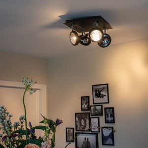 Design Spot Black 4-Light Adjustable - Nox