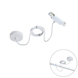 I Power Supply for 1-Phase Rail with Round Mounting Plate White - Iconic