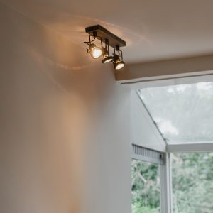 Industrial Spotlight Anthracite 3-Light Swivel and Tiltable - Suplux