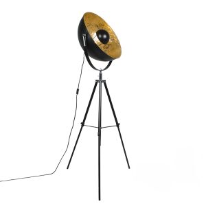 Industrial Tripod Black Smart Floor Lamp with Wi-Fi A60 - Magna 50 Eglip