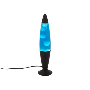 Lava Lamp Blue with White Wax incl. LED - Molten Lava