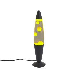 Lava Lamp Clear with Yellow Wax Incl. LED - Molten Lava