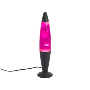 Lava Lamp Pink with White Wax incl. LED - Molten Lava