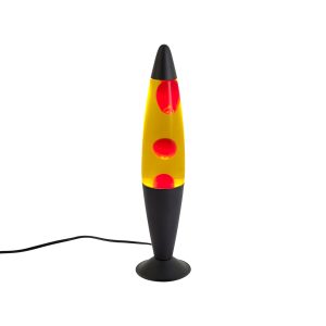 Lava Lamp Yellow with Red Wax incl. LED - Molten Lava