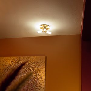 Modern Bathroom Ceiling Light Brass 3-Light IP44 - Bath