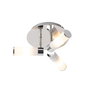Modern Bathroom Ceiling Light Chrome 3-Light IP44 - Bath
