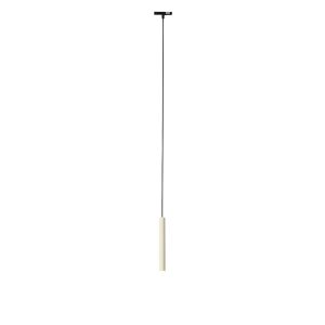 Modern Black and Beige Pendant Light for 1-Phase Track System - Slimline Keno