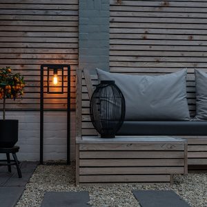 Modern Black Outdoor Standing Lamp - Rotterdam Balanco