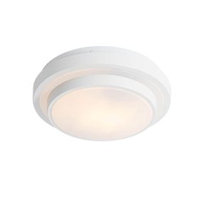Modern Ceiling Lamp White 25 cm IP44 - Walden