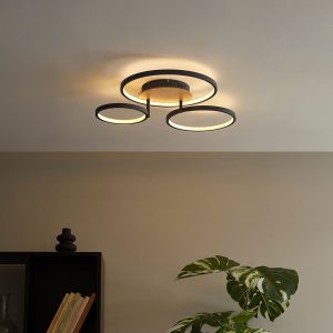 Modern Ceiling Lamp Wood Incl. LED 3-Step Dimmable 3-Lights - Rondas