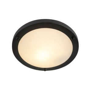 Modern Ceiling Light Black 31 cm IP44 - Yuma