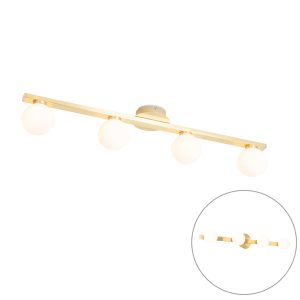 Modern Ceiling Light Brass IP44 4-Light - Cederic