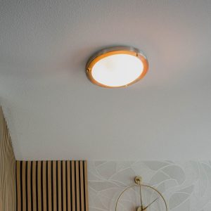 Modern Ceiling Light Gold 31 cm IP44 - Yuma