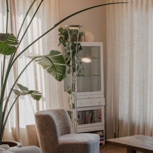 Modern Floor Lamp Steel Incl. LED with Reading Arm - Ibiza