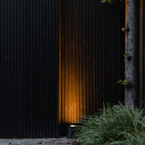 Modern Garden Spotlight Black Round IP65 AR111 - Lennard