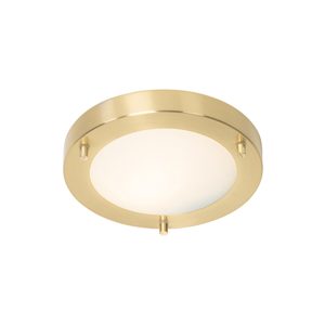 Modern Gold Ceiling Light 18 cm IP44 - Yuma