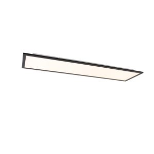Modern LED Panel Black 120 cm Incl. LED Dim to Warm - Liv