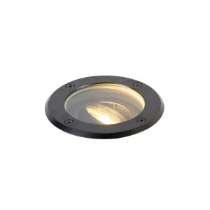 Modern Outdoor Ground Spot Black Adjustable IP65 - Delux