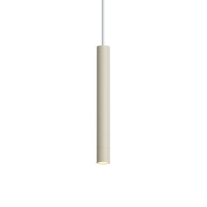 Modern Pendant Lamp Beige with White for 1-Phase Track System - Iconic Frini